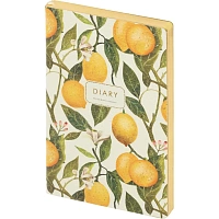 Ежедневник недатированный Bruno Visconti Lemons искусственная кожа А5 128 листов с рисунком (золотистый обрез, 3-743/25)
