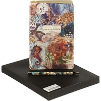 Набор подарочный ежедневник недат. А5 с ручкой,Фантазия.Кораллы,3-743/07-5