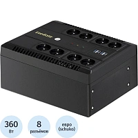 ИБП ExeGate NEO NNB-600 600ВА/360Вт,лин.инт, LED, AVR, 8xEURO(EX293853RUS)