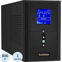 ИБП ExeGate SineTower SZ-1000 USB 1000ВА/800Вт,лин.инт,без бат(EX295987RUS)