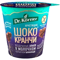 Хлебцы Шококранчи Dr.Korner воздуш злак кук-рис карам в мол шок какао, 40г