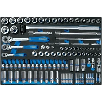 Набор торцевых головок KING TONY 1/4, 3/8, 1/2 ложем 103 пр. 9-9503MRV01