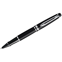 Ручка-роллер Waterman "Expert Matt Black PT" черная, 0,8мм, подарочная упаковка фото Ручка-роллер Waterman "Expert Matt Black PT" черная, 0,8мм, подарочная упаковка