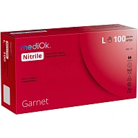 Перчатки нитрил. н/с. н/о, красные MediOk (L) 50п/уп, 4гр