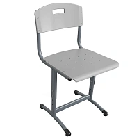 Стул ученический MET Универсал 5-7р.г. (4-6р.г) ПФ серый 7040/серый