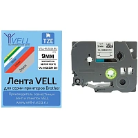 Трубка термоусадочная Vell VL-HSE221CH(с чип.9мм,черн. белом)