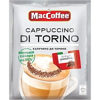 Кофейный напиток MacCoffee Cappuccino di Torino без сахара 16,5гx20шт/уп