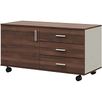 Тумба IN FREGAT мобильная с отд под фригобар 129Т020 орех бакаут/серый79