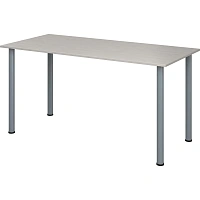 Стол обеденный MET_Комус Мебель 150х70 дуб шамони/серый