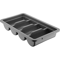 Лоток для столовых приборов Gastroplast пластиковый 53x29 серый