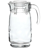 Кувшин прозрачный с крышкой, объем 1650 мл, стекло, PASABAHCE "АКВАТИК", фирменная подарочная упаковка, 43324