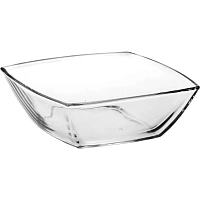 Салатник малый квадратный, 160 мм, КОМПЛЕКТ 4 штуки, стекло, PASABAHCE "ТОКИО", фирменная подарочная упаковка, 53066