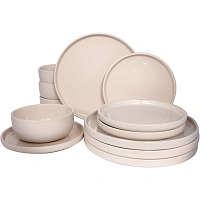 Набор столовой посуды 12 пр, цв.кремовый
