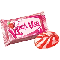 Карамель Кремка со вкусом клубники и сливок, 1кг РНК660