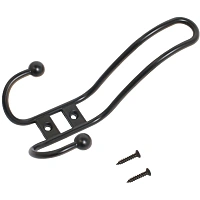 Вешалка настенная УЗК_Крючок трёхрожковый StahlBuro 208 A BL(16109)мат.чер