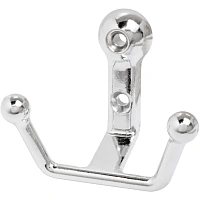 Вешалка настенная УЗК_Крючок двухрожковый StahlBuro 308 CP (16130) хром