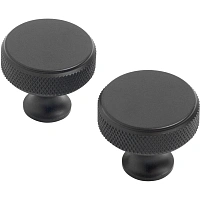 Ручка УЗК_кнопка меб.StahlBuro AP2704 (16731)BL W матовый черны хром 2шт/уп