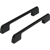 Ручка УЗК_скоба меб.StahlBuro A300-128 (16662) BL матовый черный 2шт/уп