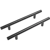 Ручка УЗК_скоба меб.StahlBuro A8925-128 (16645) BL матовый черный 2шт/уп