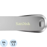 Флеш-память SanDisk Ultra Luxe USB 3.2 Gen1 64G серебр. SDCZ74-064G-G46