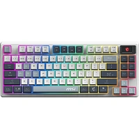 Клавиатура MSI (S11-43RUP01-HH9)Forge GK600 механ.бел/син USB BT/R gamer L