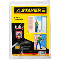 Пленка укрывная Stayer 4 x 12 м (1225-07-12) фото Пленка укрывная Stayer 4 x 12 м (1225-07-12)