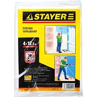 Пленка укрывная Stayer 4 x 12 м (1225-07-12) фото Пленка укрывная Stayer 4 x 12 м (1225-07-12)