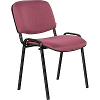 Стул офисный Easy Chair Изо бордовый (ткань, металл черный) фото Стул офисный Easy Chair Изо бордовый (ткань, металл черный)
