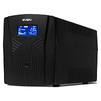 Источник бесперебойного питания SVEN Pro 1500, 1500VA (900W), 3 евророзетки, 2 розетки RJ45, SV-013875 фото Источник бесперебойного питания SVEN Pro 1500, 1500VA (900W), 3 евророзетки, 2 розетки RJ45, SV-013875