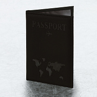 Обложка для паспорта "Passport map", экокожа soft-touch, черная, STAFF, 238760 фото Обложка для паспорта "Passport map", экокожа soft-touch, черная, STAFF, 238760