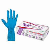 Перчатки латексные смотровые, особо прочные, SFM HIGH RISK COMFORT, 25 пар (50 штук), размер S (малый) фото Перчатки латексные смотровые, особо прочные, SFM HIGH RISK COMFORT, 25 пар (50 штук), размер S (малый)