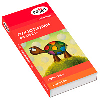 Пластилин Гамма "Мультики", 06 цветов, 120г, со стеком, картон. упаковка фото Пластилин Гамма "Мультики", 06 цветов, 120г, со стеком, картон. упаковка
