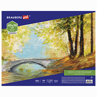 Холст на картоне BRAUBERG ART CLASSIC, 40*50см, грунтованный, 100% хлопок, мелкое зерно, 190622 фото Холст на картоне BRAUBERG ART CLASSIC, 40*50см, грунтованный, 100% хлопок, мелкое зерно, 190622