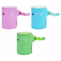 Точилка механическая BRAUBERG KIDS, для простых и цветных карандашей, цвет корпуса ассорти, 272006 фото Точилка механическая BRAUBERG KIDS, для простых и цветных карандашей, цвет корпуса ассорти, 272006