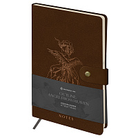 Записная книжка А5 80л., ЛАЙТ, кожзам, Greenwich Line "Outline. Angel from heaven", с замком, тиснение фольгой, внутренний карман, блок в точку фото Записная книжка А5 80л., ЛАЙТ, кожзам, Greenwich Line "Outline. Angel from heaven", с замком, тиснение фольгой, внутренний карман, блок в точку