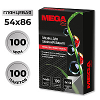 Пленка-пакет для ламинирования ProMega office А8 54x86 мм 100 мкм глянцевая (100 штук в упаковке) фото Пленка-пакет для ламинирования ProMega office А8 54x86 мм 100 мкм глянцевая (100 штук в упаковке)