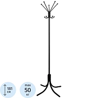 Вешалка напольная (стойка) Attache КР-10 л на 5 персон (черный) фото Вешалка напольная (стойка) Attache КР-10 л на 5 персон (черный)