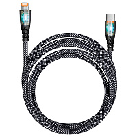 Кабель Type-C - Lightning, 1 м, 3 А, SMARTBUY, для быстрой зарядки и передачи данных, черный, PDTRANSP-BLACK фото Кабель Type-C - Lightning, 1 м, 3 А, SMARTBUY, для быстрой зарядки и передачи данных, черный, PDTRANSP-BLACK