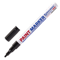 Маркер-краска лаковый (paint marker) 2 мм, ЧЕРНЫЙ, НИТРО-ОСНОВА, алюминиевый корпус, BRAUBERG PROFESSIONAL PLUS, 151439 фото Маркер-краска лаковый (paint marker) 2 мм, ЧЕРНЫЙ, НИТРО-ОСНОВА, алюминиевый корпус, BRAUBERG PROFESSIONAL PLUS, 151439