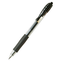 Ручка гелевая автоматическая Pilot BL-G2-5 черная (толщина линии 0.3 мм) фото Ручка гелевая автоматическая Pilot BL-G2-5 черная (толщина линии 0.3 мм)