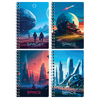 Записная книжка А6 80л. на гребне BG "Future style фото Записная книжка А6 80л. на гребне BG "Future style