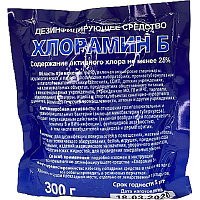 Дезинфицирующее средство Хлорамин Б хлорный порошок 15 кг (50 упаковок по 300 г) фото Дезинфицирующее средство Хлорамин Б хлорный порошок 15 кг (50 упаковок по 300 г)