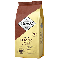 Кофе в зернах POETTI "Daily Classic Crema" 1 кг, 18103 фото Кофе в зернах POETTI "Daily Classic Crema" 1 кг, 18103