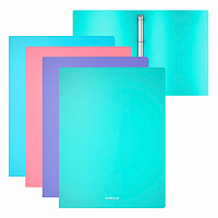 Папка на 4 кольцах ERICH KRAUSE "Diagonal Pastel", 24 мм, до 150 листов, ассорти, 0,6 мм, 49978 фото Папка на 4 кольцах ERICH KRAUSE "Diagonal Pastel", 24 мм, до 150 листов, ассорти, 0,6 мм, 49978
