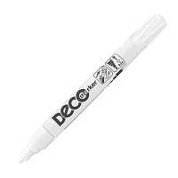 Маркер лаковый ICO DECO белый 2-4 мм фото Маркер лаковый ICO DECO белый 2-4 мм