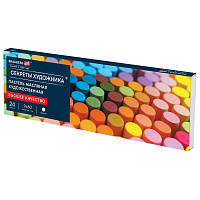 Пастель масляная художественная BRAUBERG ART "Секреты художника", 24 цвета, круглое сечение, 182096