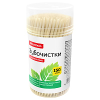 Зубочистки деревянные OfficeClean, 150шт., в баночке фото Зубочистки деревянные OfficeClean, 150шт., в баночке