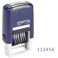 Нумератор 6-разрядный STAFF, оттиск 22х4 мм, "Printer 7836", 237434 фото Нумератор 6-разрядный STAFF, оттиск 22х4 мм, "Printer 7836", 237434