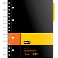 Бизнес-тетрадь Attache Selection Smartbook А5 120 листов желтая/оранжевая в клетку на спирали (181х212 мм) фото Бизнес-тетрадь Attache Selection Smartbook А5 120 листов желтая/оранжевая в клетку на спирали (181х212 мм)