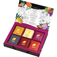 Чай CURTIS Dessert Tea Collection 30 сашетов, чай ассорти 6 вкусов фото Чай CURTIS Dessert Tea Collection 30 сашетов, чай ассорти 6 вкусов